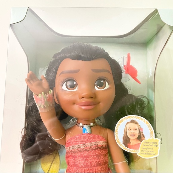 Jakks Pacific Moana Adventure Doll, 14 Inch, with Plumeria Flower Hair Clip - Picture 2 of 16